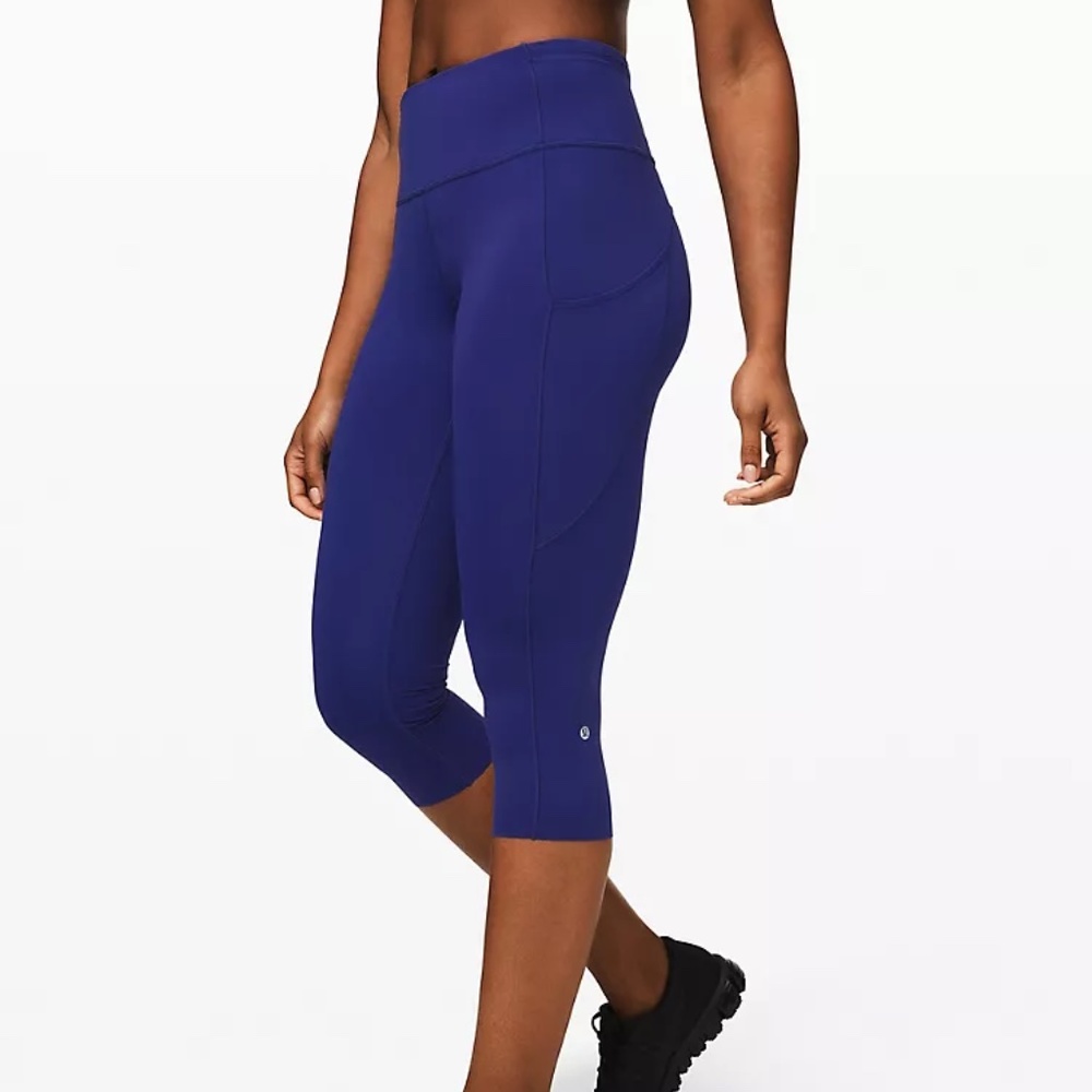 Lululemon Fast and Free Crop II 19" *Larkspur
